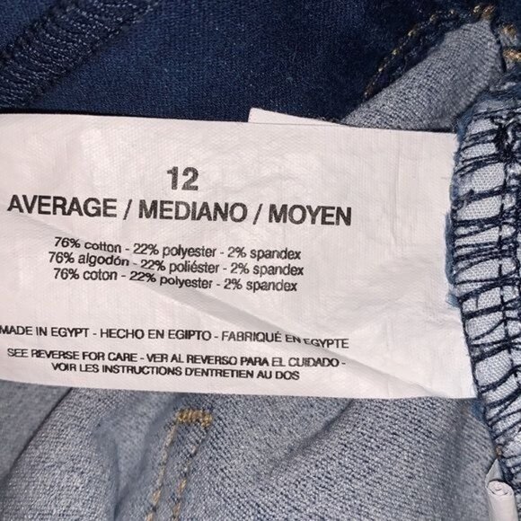 Gloria Vanderbilt Amanda Classic Tapered Jeans Size 12 Average Fit Dark Blue Str - Picture 3 of 12